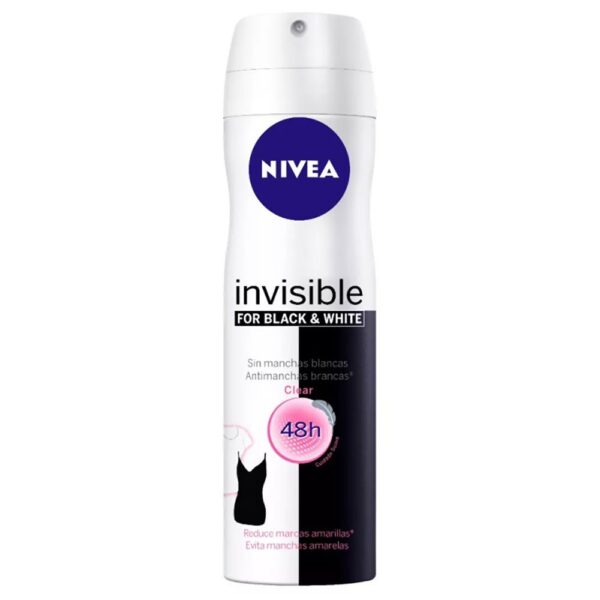 DEO NIVEA AERO INVISIBLE BLC WHT CLEAR