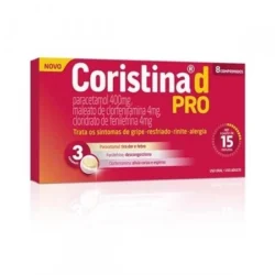 CORISTINA D PRO 400+4+4MG BL 8 COMP
