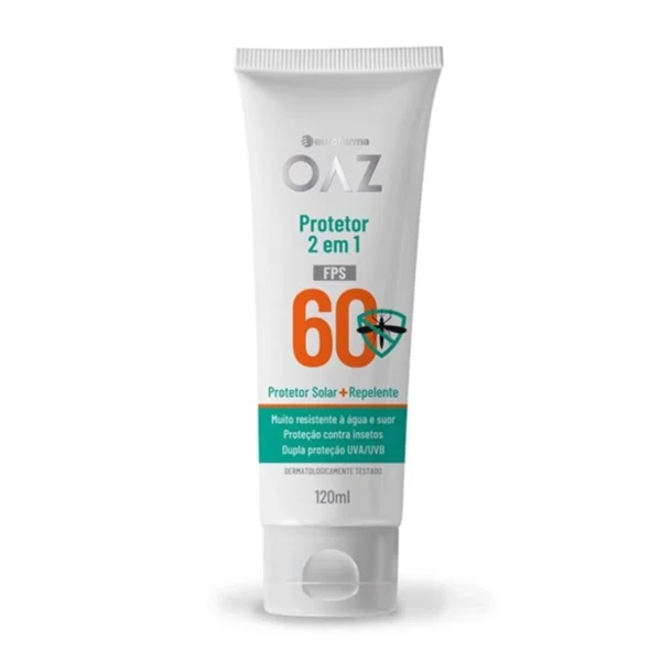 OAZ PROTETOR SOLAR E REPELENTE 60 FPS 120ML (EUROF)