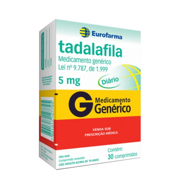 TADALAFILA 5 MG C/30 CPR