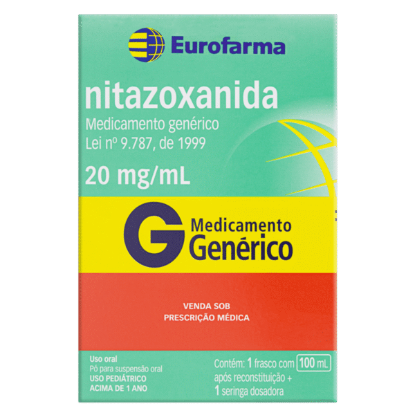 NITAZOXANIDA 20 MG/ML SUSP 100 ML