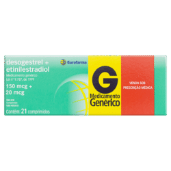 DESOGESTREL+ETINILESTRADI 150+20 MCG C/21 CPR