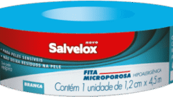 FITA MICROPOROSA 1,2CM X 4,5M BRANCA SALVELOX