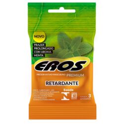 PRESERVATIVO EROS RETARD MENTA C/03 UN