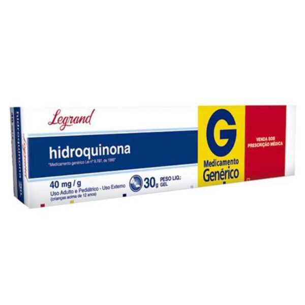 HIDROQUINONA 40 MG GLE DERM C/30 GR