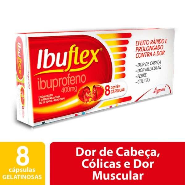 IBUFLEX 400 MG C/08 CAPS GEL