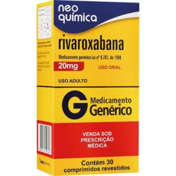 RIVAROXABANA 20MG 30 CP