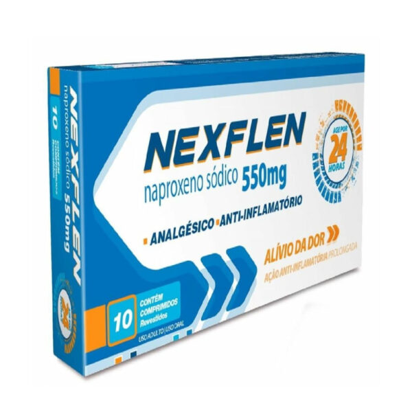 NEXFLEN 550MG CX 10 COMP REV