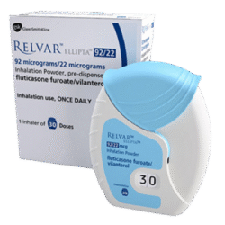 RELVAR ELLIPTA 100/25MCG 30 DOSES