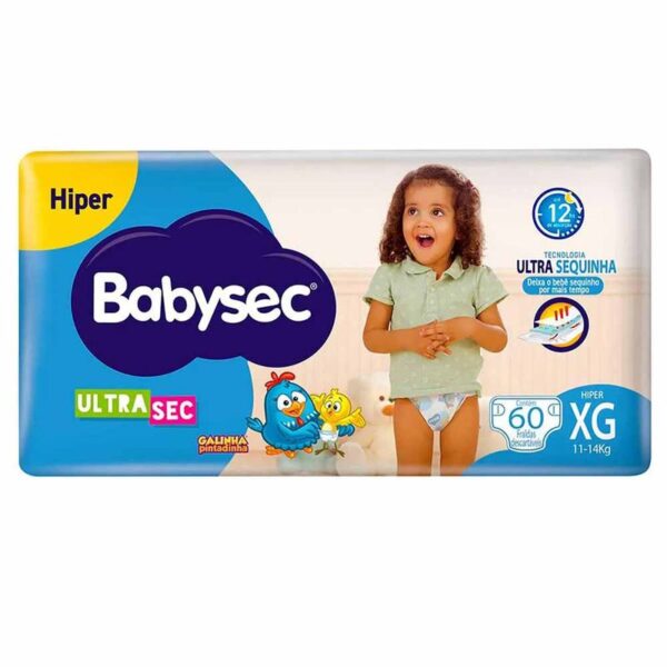 FRALDA BABYSEC HIPER XG C/60