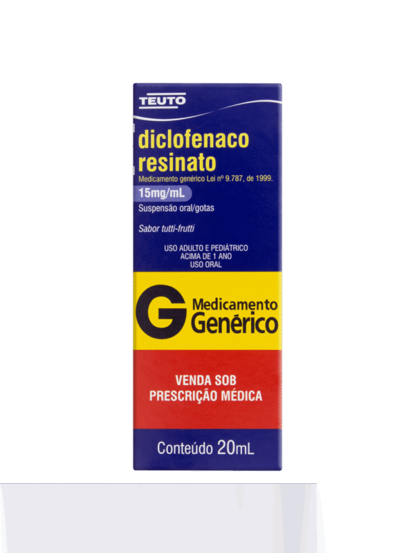 DICLOFENACO DE RESINATO 15 MG GTS C/20 ML