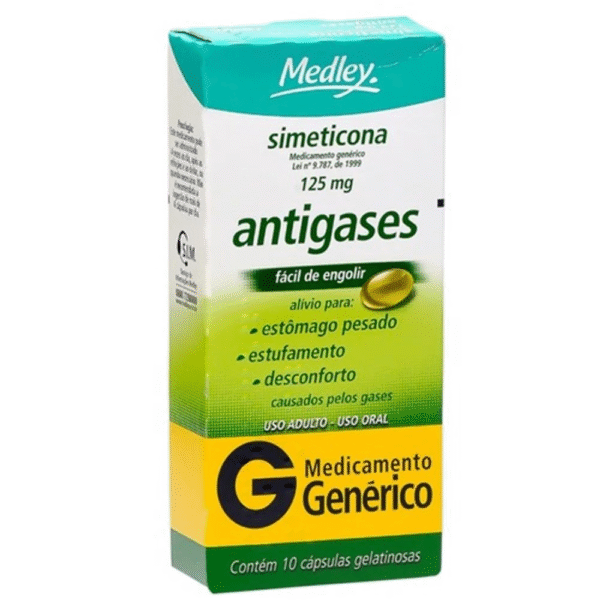 SIMETICONA (N.S.) 125MG CX 10 CAP