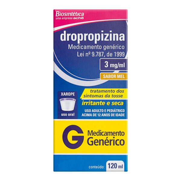 DROPROPIZINA 3MG XPE ADU FR 120ML
