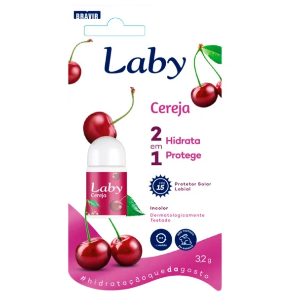 PROTETOR LABIAL 3,2G FPS 15 SAB CEREJA - LABY