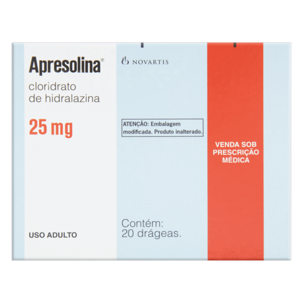 APRESOLINA 25 MG C/20 DRG