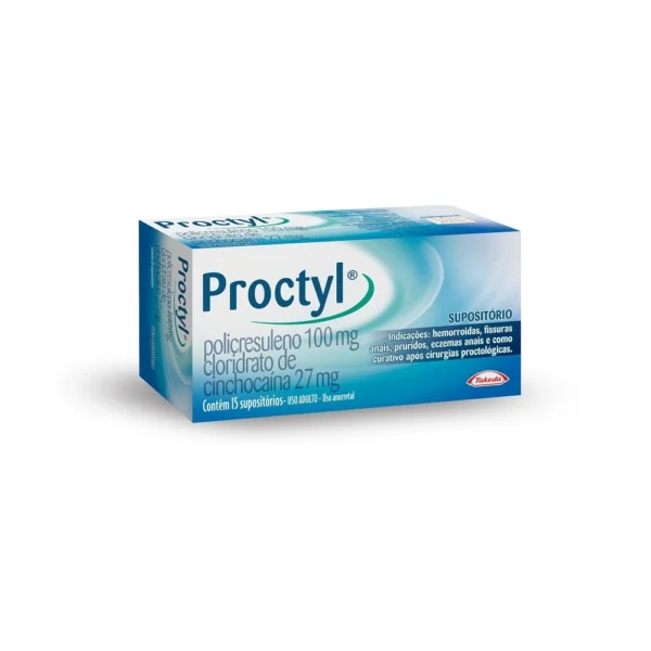 PROCTYL 100+27 MG C/15 SUP RET