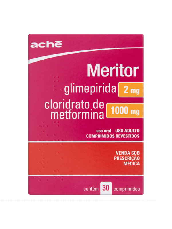 MERITOR 2/1000MG C/30 CP