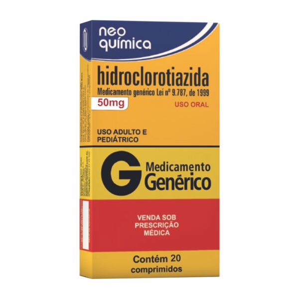 HIDROCLOROTIAZIDA 50 MG C/20 CPR