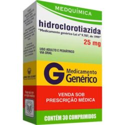 HIDROCLOROTIAZIDA 25 MG C/30 CPR