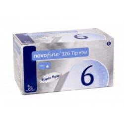 AGULHA NOVOFINE 32G X 6MM C 100 UNID