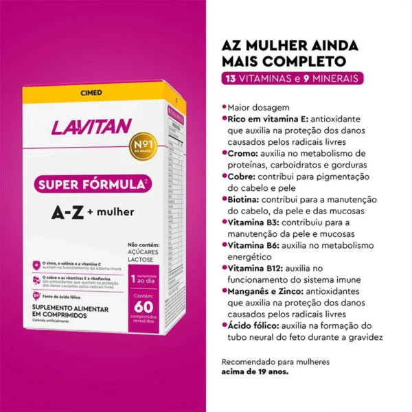 LAVITAN MULTI MULHER COMP REV FRX60 SUPER FORMULA