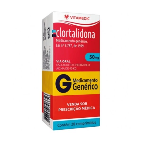 CLORTALIDONA 50MG CX 30 COMP