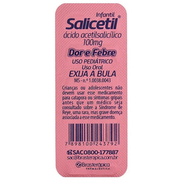 SALICETIL INF 100 MG C/10 CPR