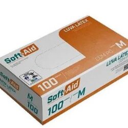 LUVA PROCED SOFTAID LATEX P 100 UN