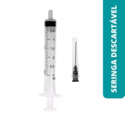 SERINGA DESCART.3 ML C/AGULHA LS 30X7