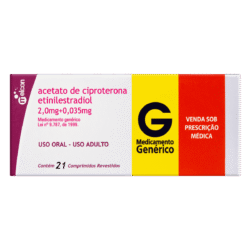 CIPROTERONA+ETINILESTRADIOL 0,035MG CX 21 COMP