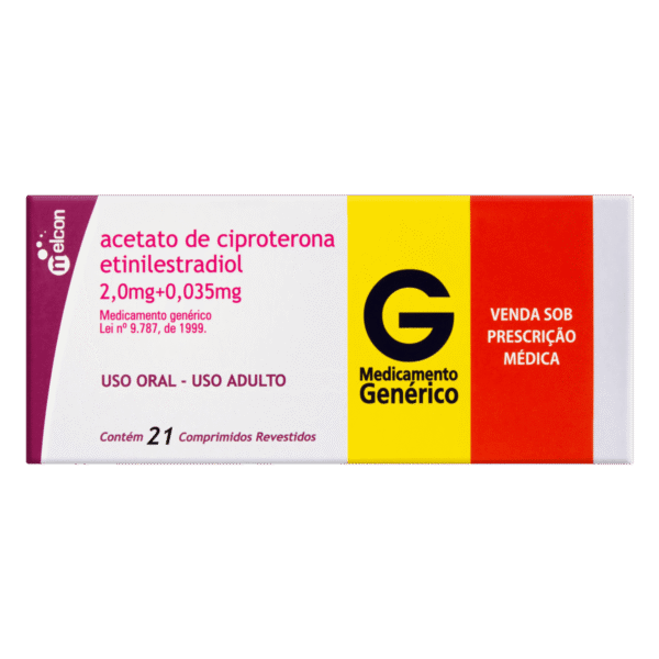 CIPROTERONA+ETINILESTRADIOL 0,035MG CX 21 COMP