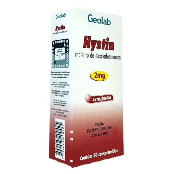 HYSTIN 2 MG C/20 CPR