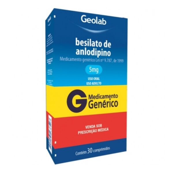 ANLODIPINO 5MG CX 30 COMP