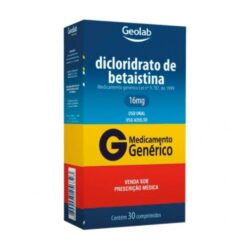 BETAISTINA 16MG CX 30 COMP