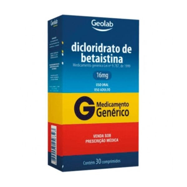 BETAISTINA 16MG CX 30 COMP