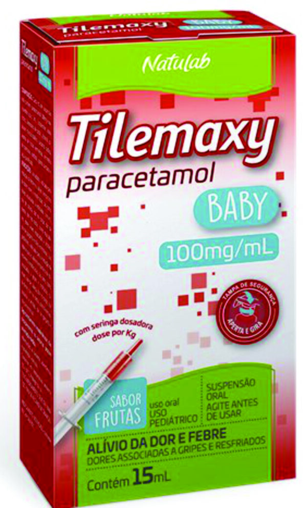 TILEMAXY BABY SUSP 15 ML C/SERINGA - PARACETAMOL