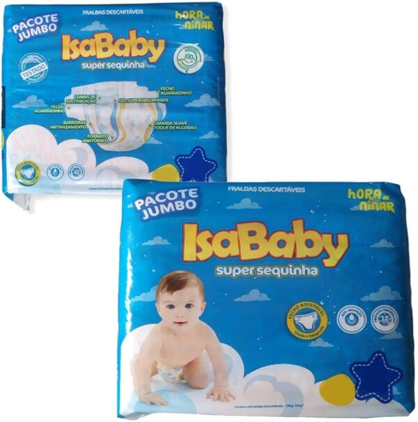 ISABABY FRALDA SUPER SEQUINHA JUMBO XXG/20