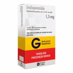 INDAPAMIDA 1,5MG CX 30 COMP