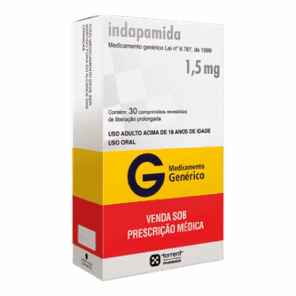 INDAPAMIDA 1,5MG CX 30 COMP