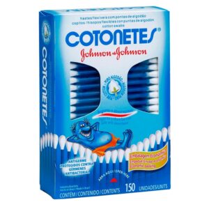 COTONETES J&J HASTES FLEX C/150 UN