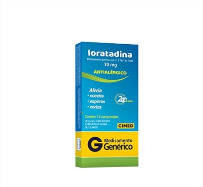 LORATADINA 10MG CX 12 COMP