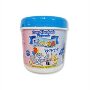 LENCO UMEDECIDO FIESTA AZUL BALDE C/400UND