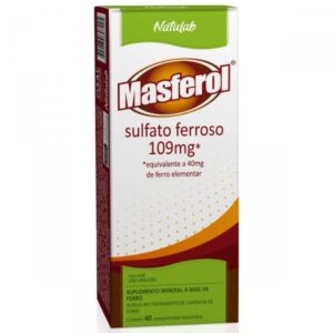 MASFEROL C/40 CP - SULFATO FERROSO