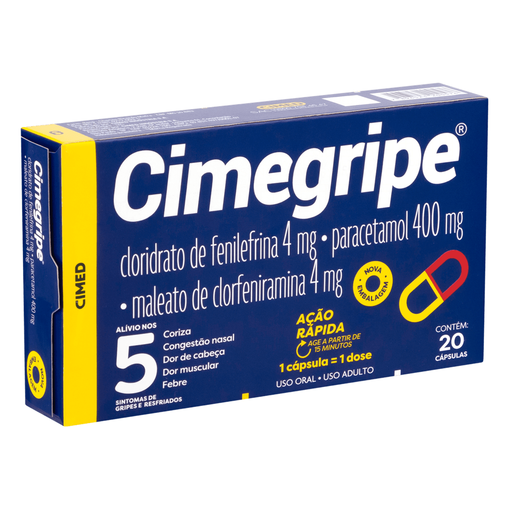 CIMEGRIPE 400 MG C/20 CPS